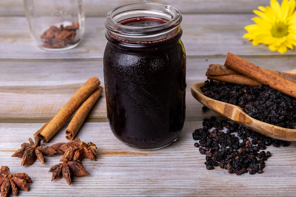 Spiced, Easy Elderberry Syrup for Cold & Flu Prevention – Organic Way LLC