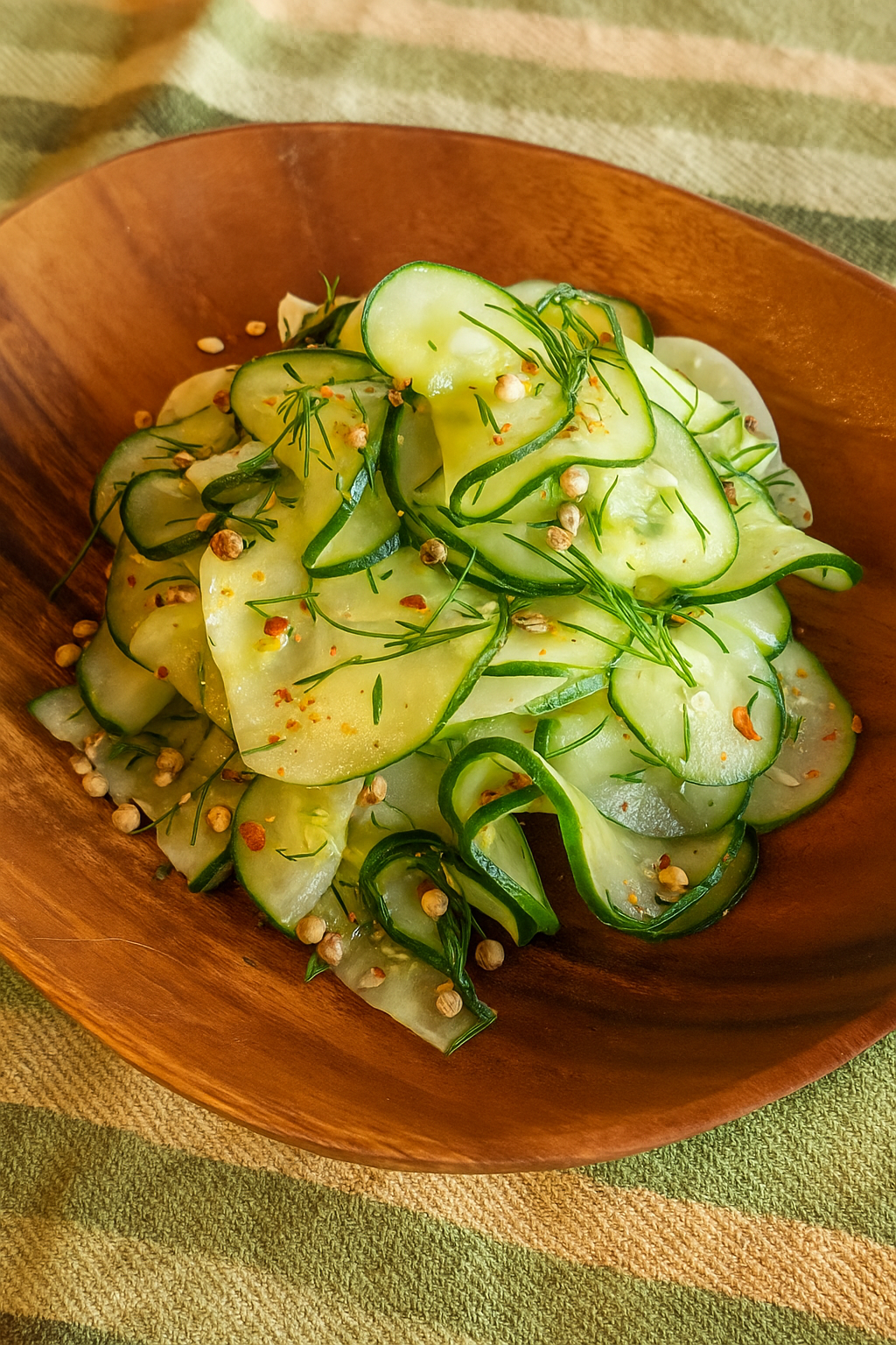 Quick Pickled Cucumber Salad with Coriander Seed – Organic Way LLC
