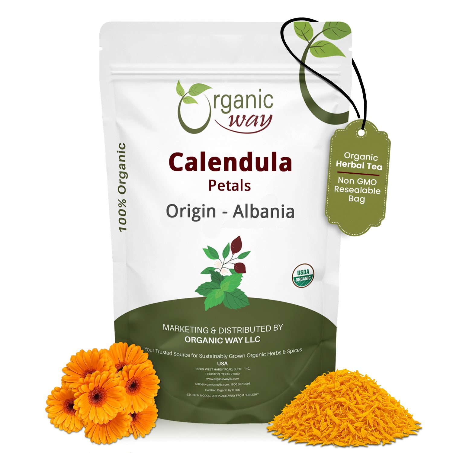 Dried Calendula Petals | Herbal Tea (Calendula Officinalis