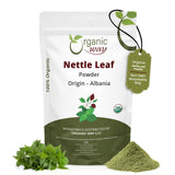 Nettle Leaf Powder (Urtica dioica) - Herbal Tea | Kosher Certified | Raw, Vegan, Non GMO & Gluten Free | USDA Certified | Origin - Albania