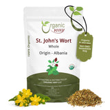St. John's Wort Whole (Hypericum perforatum) - Herbal Tea | European Wild-Harvest | Kosher & USDA Certified | Vegan, Non GMO & Gluten Free | Origin - Albania
