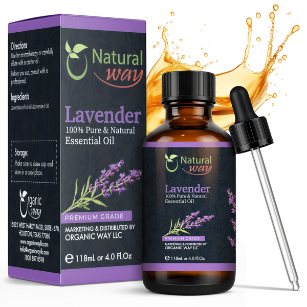 lavender essential oil for plants Natural Way Lavender Essential Oil 4 fl oz (120 Ml)