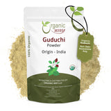 Organic Way Premium Grade Guduchi Powder (Tinospora cordifolia) - Organic & Kosher Certified | Raw, Vegan, Non GMO & Gluten Free | USDA Certified | Origin - India