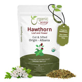 Hawthorn Leaf and Flower Cut & Sifted (Crataegus monogyna) - Herbal Tea | European Wild-Harvest | USDA & Kosher Certified | Non GMO & Gluten Free | Origin - Albania