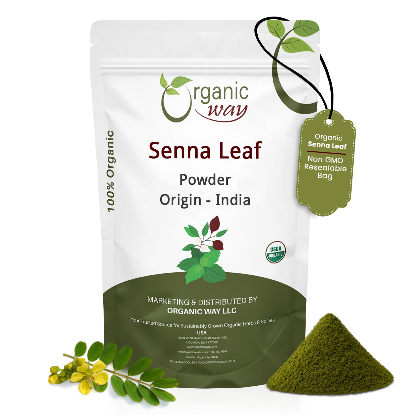 Premium Grade Senna Leaf Powder (Cassia Angustifolia)