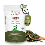 Stinging Nettle Leaf Cut & Sifted (Urtica dioica) Herbal Tea - European Wild-Harvest | Kosher Certified | Vegan, Non GMO & Gluten Free | USDA Certified | Origin - Albania