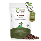Hand Selected Cloves Whole (Syzygium aromaticum) - Adds Flavour & Aroma | Kosher Certified | Raw, Non GMO & Gluten Free | USDA Certified | Origin - Sri Lanka