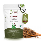 Valerian Root Cut & Sifted (Valeriana Officinalis) - Herbal Tea | European Wild-Harvest | Kosher & USDA Certified | Vegan, Non-GMO & Gluten Free | 100% Raw from Albania