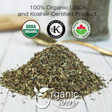 Dried Peppermint Leaf Cut & Sifted (Mentha and piperita) | Herbal Tea - European Wild-Harvest | Kosher Certified | Raw, Vegan, Non GMO & Gluten Free | USDA Certified | Origin - Albania