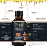 Clove Bud Essential Oil for Diffusers | Natural Aroma Oil for Home Fragrance, Humidifier & DIY Candle Making, Long Lasting Scent for Office, Bedroom & Soothing Scent 4 Fl Oz (120 mL)