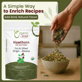 Hawthorn Leaf and Flower Cut & Sifted (Crataegus monogyna) - Herbal Tea | European Wild-Harvest | USDA & Kosher Certified | Non GMO & Gluten Free | Origin - Albania