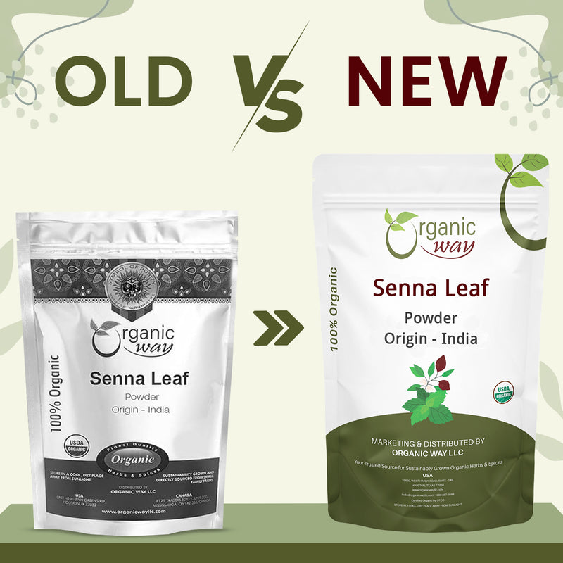Premium Grade Senna Leaf Powder (Cassia Angustifolia) - Kosher Certified | Super Food, Raw, Vegan, Non GMO & Gluten Free | USDA Certified | Origin - India