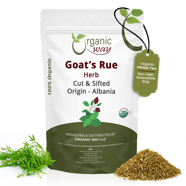 Goat’s Rue Herb Cut & Sifted - Herbal Tea | European Wild-Harvest | Kosher & USDA Certified | Vegan, Non-GMO & Gluten Free | 100% Raw from Albania
