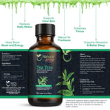 Natural Way Tea Tree Essential Oil | Essential Oil for Diffuser, Hair Growth, Skin, Scalp Care, Massage | Refreshing Hair Oil for Women & Men | 4 Fl Oz (120 mL)