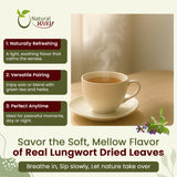 Natural Lungwort Dried Leaves Cut & Sifted (Pulmonaria Officinalis) | Kosher Certified | Raw, Vegan, Non GMO & Gluten Free | Origin - Albania