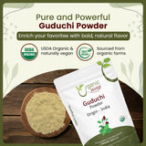 Organic Way Premium Grade Guduchi Powder (Tinospora cordifolia) - Organic & Kosher Certified | Raw, Vegan, Non GMO & Gluten Free | USDA Certified | Origin - India