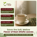 Organic Way Alfalfa Leaves Cut & Sifted - Herbal Tea - Origin Egypt