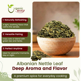 Stinging Nettle Leaf Cut & Sifted (Urtica dioica) Herbal Tea - European Wild-Harvest | Kosher Certified | Vegan, Non GMO & Gluten Free | USDA Certified | Origin - Albania