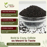 Edible Basil Seeds | Sabja Seeds Rich in Fibers | Kosher Certified | Origin India