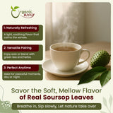 Dried Soursop Leaf Coarse Cut (Annona Muricata) - Herbal Tea | Vegan, Non GMO & Gluten Free | Kosher Certified | Resealable Bag | 100% Raw from Sri Lanka