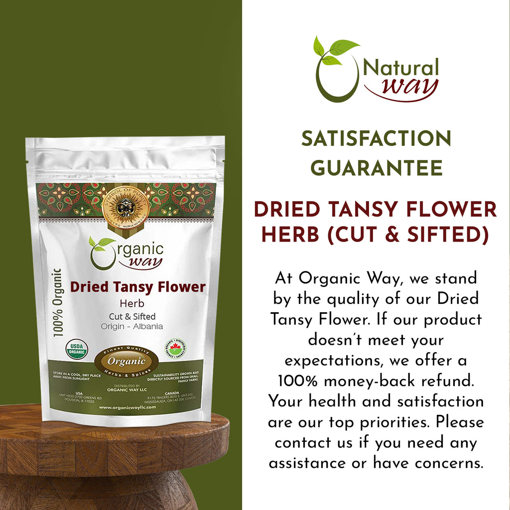 Tancy Tea Dried Tansy Flower Herb Tea Cut & Sifted | European Wild-Crafted | Kos ...