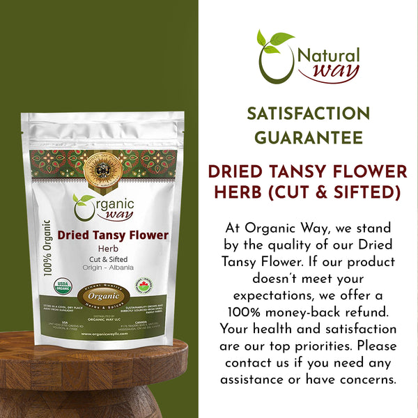 Organic Way Dried Tansy Flower Herb Tea | Origin - Albania