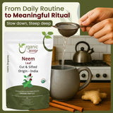 Neem Leaf Cut and sifted | Herbal Tea | Premium Neem Leaf | USDA Certified | Non GMO & Gluten Free | Origin - India