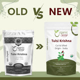 Tulsi/Holy Basil (Krishna) Cut & Sifted (Ocimum Tenuiflorum) - Herbal Tea | Kosher Certified | Raw, Vegan, Non GMO & Gluten Free | USDA Certified | Origin - India