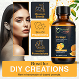 Natural Way Orange Essential oil | Pure Aromatherapy Oil for Diffusers, Hair Growth, Skin, Scalp Care, Massage | Refreshing Hair Oil for Women & Men | Organic Essential Oil for Diffuser | 4 Fl Oz (120 mL)