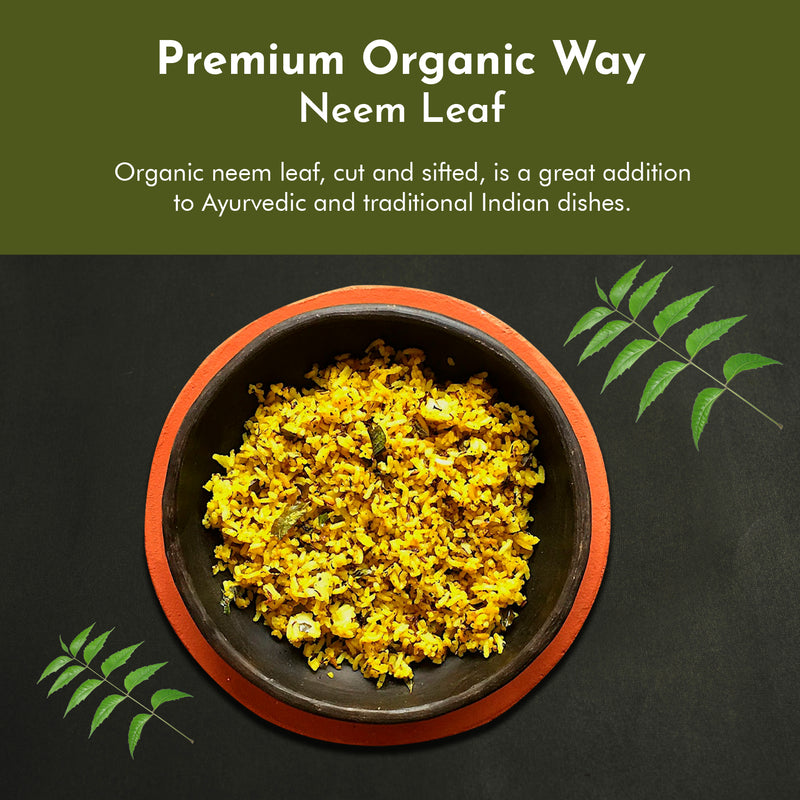 Organic way Neem leaf cut and sifted