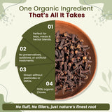 Hand Selected Cloves Whole (Syzygium aromaticum) - Adds Flavour & Aroma | Kosher Certified | Raw, Non GMO & Gluten Free | USDA Certified | Origin - Sri Lanka