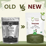 Dried Soursop Leaf Coarse Cut (Annona Muricata) - Herbal Tea | Vegan, Non GMO & Gluten Free | Kosher Certified | Resealable Bag | 100% Raw from Sri Lanka