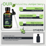 Natural Way Juniper Berry Essential Oil | Premium Grade Essential Oils for Hair Care, Oil for Skin, Aromatherapy, & Diffuser | Essential Oil for Skin Tag Remover, Massage Oil & Humidifier Use | 4 Fl Oz (120 mL)
