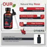 Natural Way Rose Essential Oil | Premium Grade Essential Oils for Hair Care, Aromatherapy, Skin Therapy & Diffuser | Essential Oil for Skin Tag Remover, Massage Oil & Humidifier | 4 Fl Oz (120 mL)
