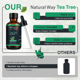 Natural Way Tea Tree Essential Oil | Essential Oil for Diffuser, Hair Growth, Skin, Scalp Care, Massage | Refreshing Hair Oil for Women & Men | 4 Fl Oz (120 mL)