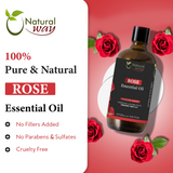 Natural way Rose Essential Oil 4 Fl Oz (120 ml)