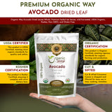 Organic Way Avocado Dried leaves Whole (16 Oz)