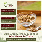 Ginger Root Cut & Sifted (Zingiber officinale) - Herbal Tea | Kosher & USDA Certified | Vegan, Non-GMO & Gluten Free | Tested for Heavy Metal and Purity | 100% Raw from India