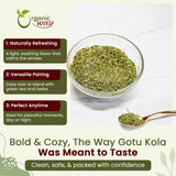 Dried Gotu Kola Cut & Sifted (Centella asiatica) -  Kosher Certified | Raw, Vegan, Non GMO & Gluten Free | USDA Certified | Origin - India