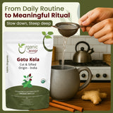 Dried Gotu Kola Cut & Sifted (Centella asiatica) -  Kosher Certified | Raw, Vegan, Non GMO & Gluten Free | USDA Certified | Origin - India