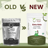 Dried Gotu Kola Cut & Sifted (Centella asiatica) -  Kosher Certified | Raw, Vegan, Non GMO & Gluten Free | USDA Certified | Origin - India