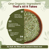 Dried Gotu Kola Cut & Sifted (Centella asiatica) -  Kosher Certified | Raw, Vegan, Non GMO & Gluten Free | USDA Certified | Origin - India