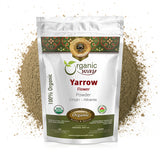 Yarrow Flower Powder (Achillea millefolium) - Herbal Tea | European Wild-Harvest | Kosher & USDA Certified | Vegan, Non-GMO & Gluten Free | 100% Raw from Albania