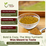 Turmeric/Haldi Root Cut & Sifted (Curcuma Longa) - Herbal Tea | Kosher & USDA Certified | Vegan, Non-GMO & Gluten Free | 100% Raw from India