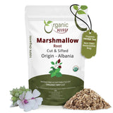 Marshmallow Root Cut & Sifted - Herbal Tea - European Wild-Harvest | Kosher Certified | Non GMO & USDA Certified | Origin - Albania