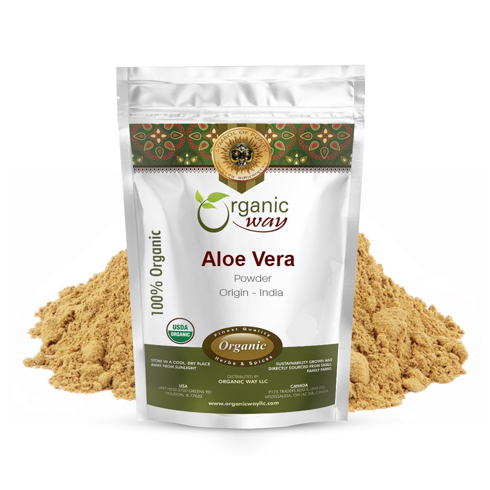 Aloe Vera Powder (Aloe barbadensis) - Kosher Certified | Raw, Vegan, N ...