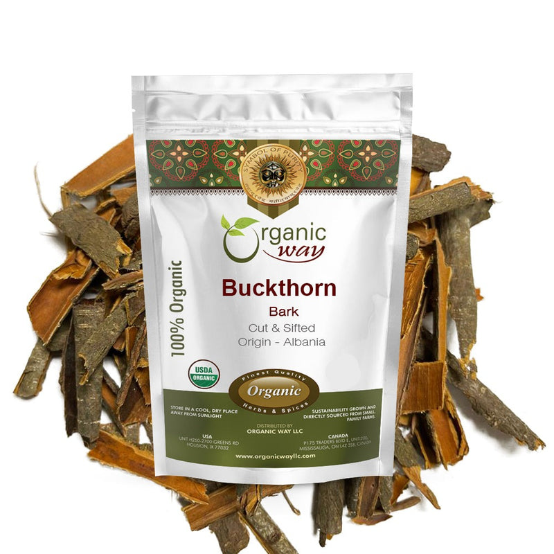 Buckthorn Bark (Cut & Sifted), European Wild Harvest