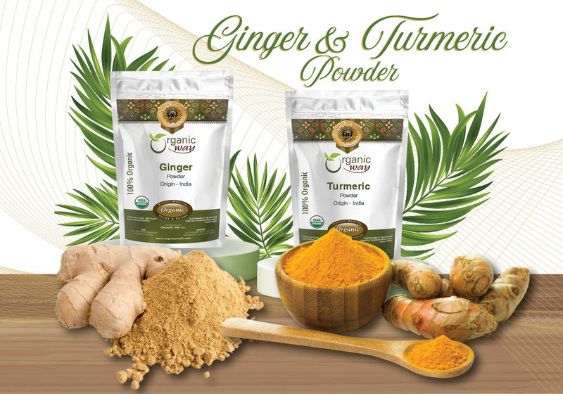 Organic Ginger & Turmeric Powder Duo